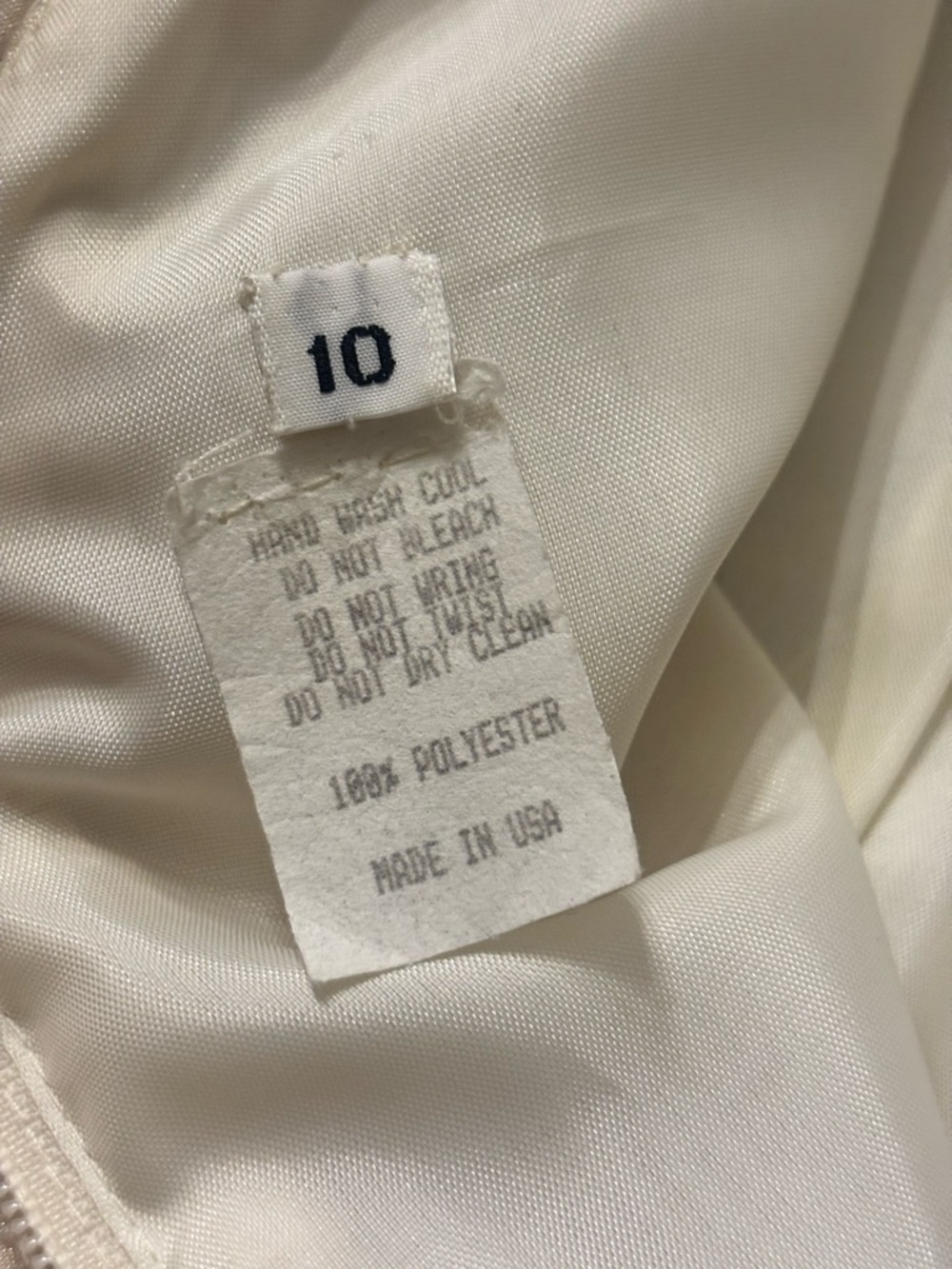 Vintage Ivory Pleated Maxi Dress Statement Sleeves Rosette Formal 10 - Picture 6 of 16